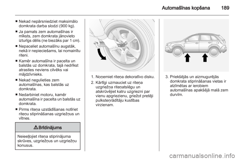 OPEL ANTARA 2012.5  Īpašnieka rokasgrāmata (in Latvian) 