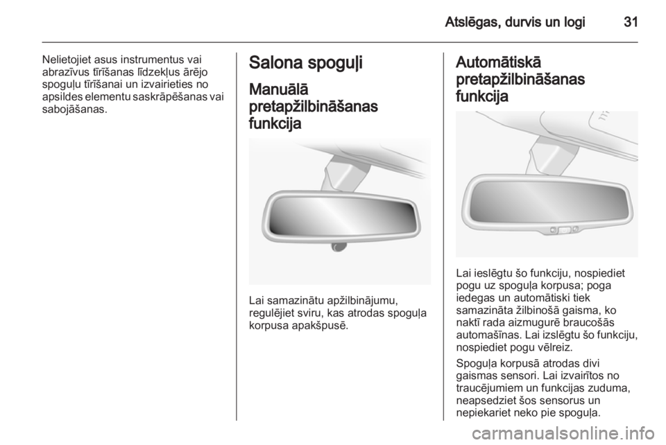 OPEL ANTARA 2012.5  Īpašnieka rokasgrāmata (in Latvian) 