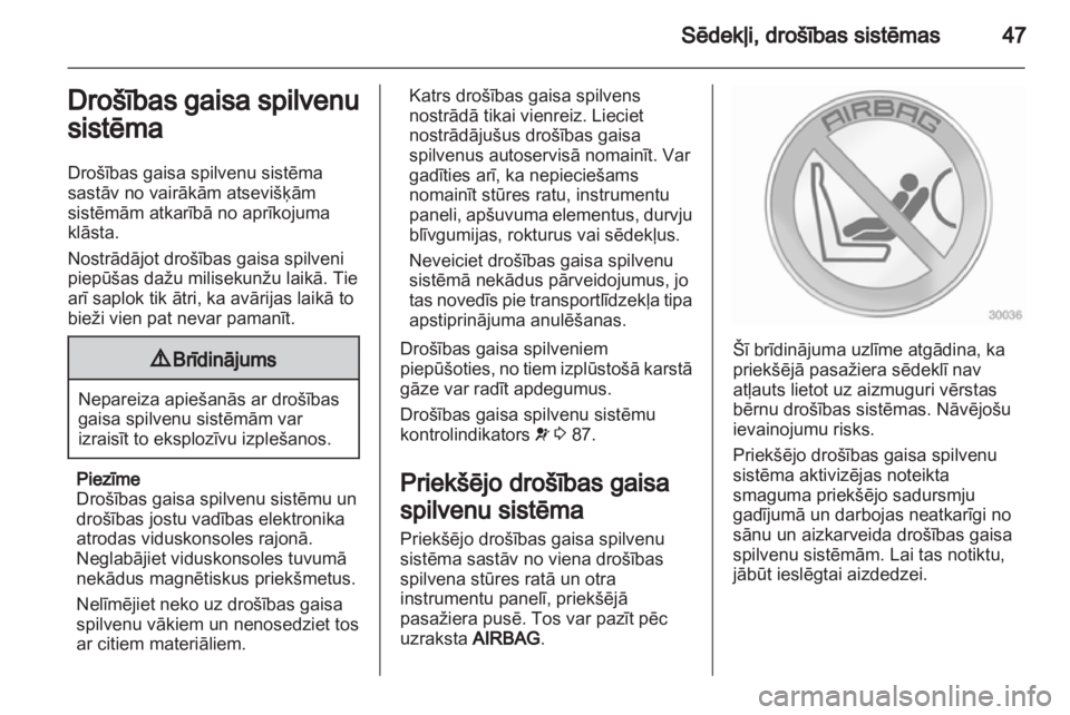OPEL ANTARA 2012.5  Īpašnieka rokasgrāmata (in Latvian) 