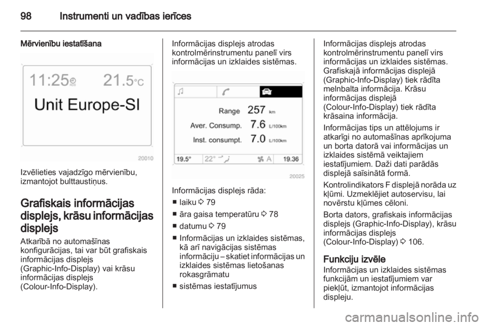 OPEL ANTARA 2012.5  Īpašnieka rokasgrāmata (in Latvian) 