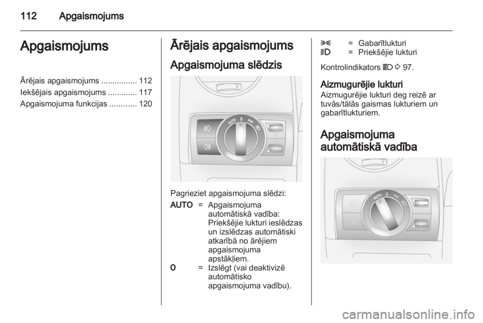 OPEL ANTARA 2013.5  Īpašnieka rokasgrāmata (in Latvian) 