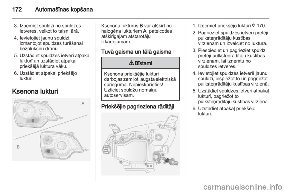 OPEL ANTARA 2013.5  Īpašnieka rokasgrāmata (in Latvian) 