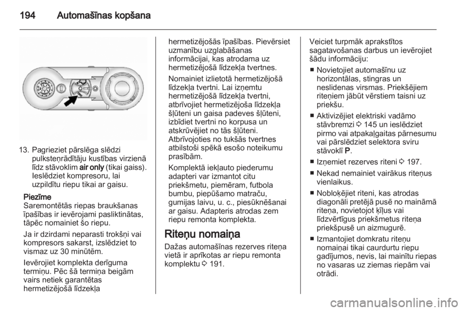 OPEL ANTARA 2013.5  Īpašnieka rokasgrāmata (in Latvian) 