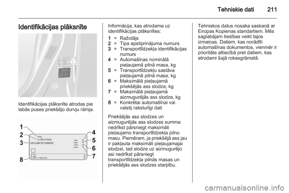 OPEL ANTARA 2013.5  Īpašnieka rokasgrāmata (in Latvian) 