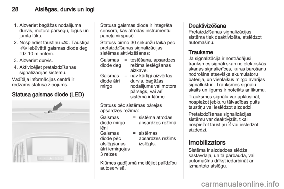 OPEL ASTRA J 2011  Īpašnieka rokasgrāmata (in Latvian) 