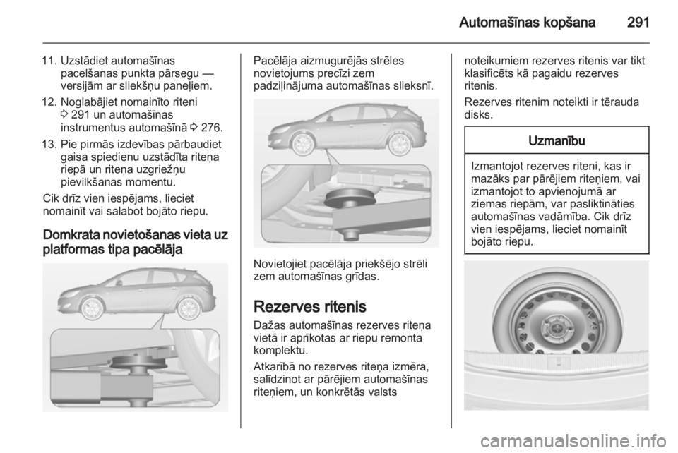 OPEL ASTRA J 2013.5  Īpašnieka rokasgrāmata (in Latvian) 