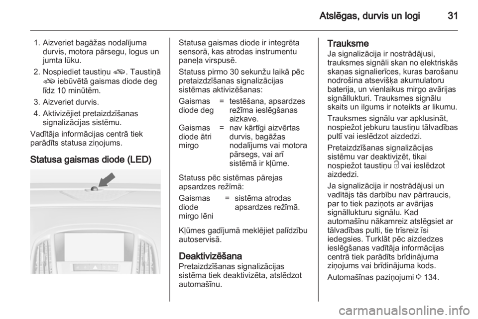 OPEL ASTRA J 2013.5  Īpašnieka rokasgrāmata (in Latvian) 