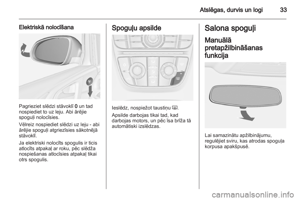 OPEL ASTRA J 2013.5  Īpašnieka rokasgrāmata (in Latvian) 