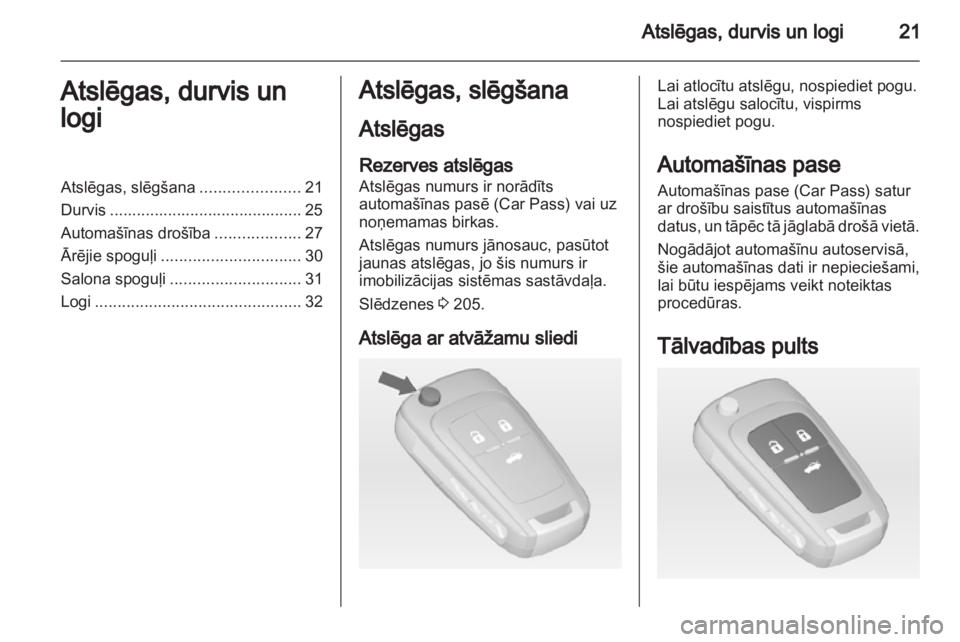 OPEL ASTRA J GTC 2012  Īpašnieka rokasgrāmata (in Latvian) 