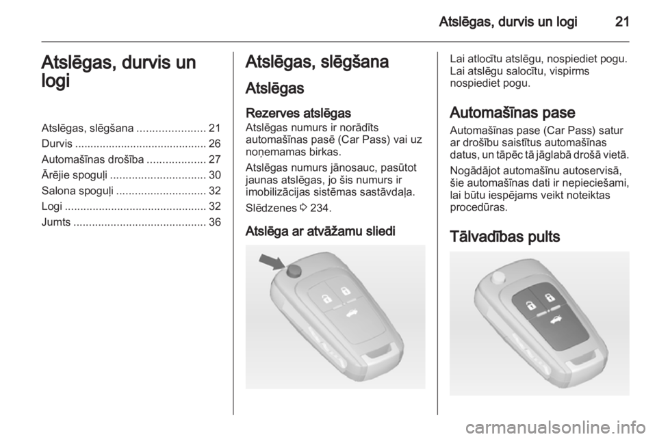 OPEL CASCADA 2013.5  Īpašnieka rokasgrāmata (in Latvian) 