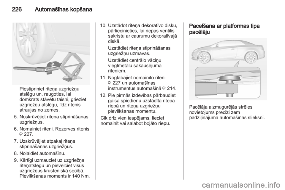 OPEL CASCADA 2013.5  Īpašnieka rokasgrāmata (in Latvian) 