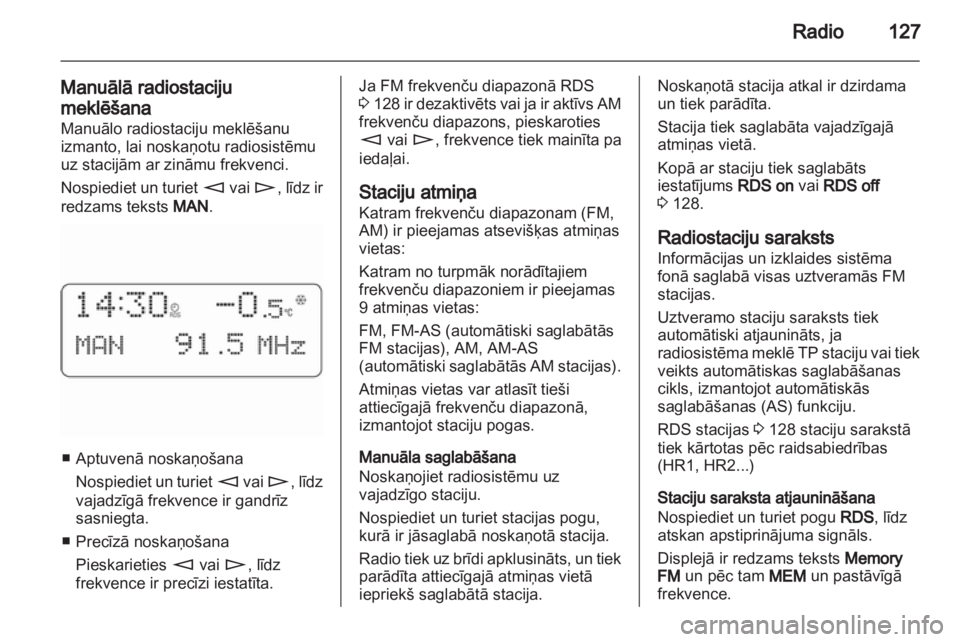 OPEL CORSA 2010.5  Informācijas un izklaides sistēmas rokasgrāmata (in Latvian) 