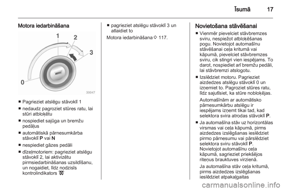 OPEL CORSA 2010.5  Īpašnieka rokasgrāmata (in Latvian) 