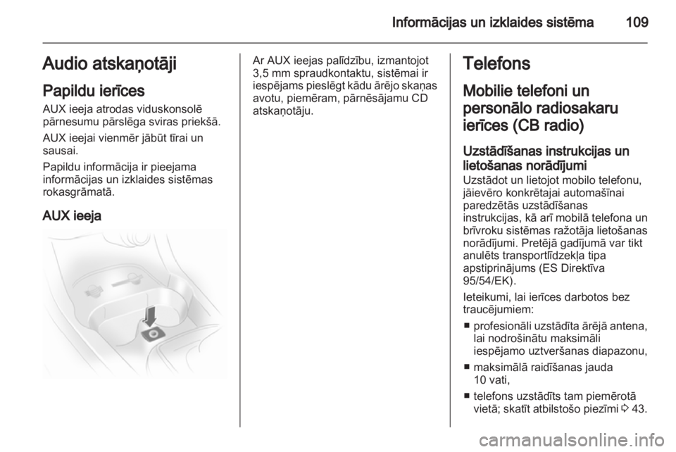 OPEL CORSA 2011  Īpašnieka rokasgrāmata (in Latvian) 