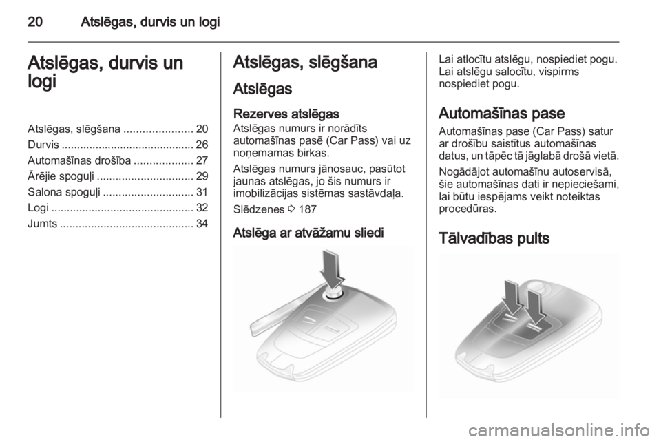 OPEL CORSA 2011.5  Īpašnieka rokasgrāmata (in Latvian) 