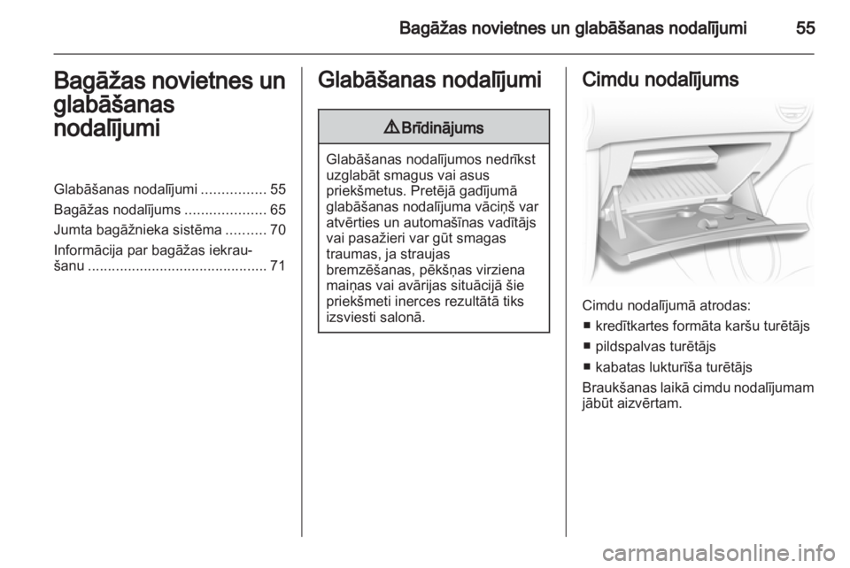 OPEL CORSA 2013.5  Īpašnieka rokasgrāmata (in Latvian) 