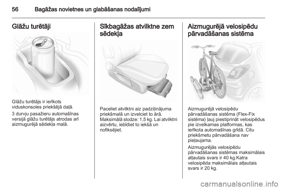 OPEL CORSA 2013.5  Īpašnieka rokasgrāmata (in Latvian) 