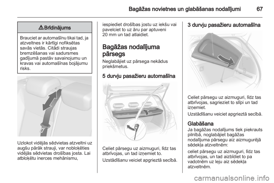 OPEL CORSA 2013.5  Īpašnieka rokasgrāmata (in Latvian) 