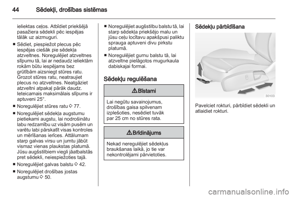 OPEL INSIGNIA 2010.5  Īpašnieka rokasgrāmata (in Latvian) 