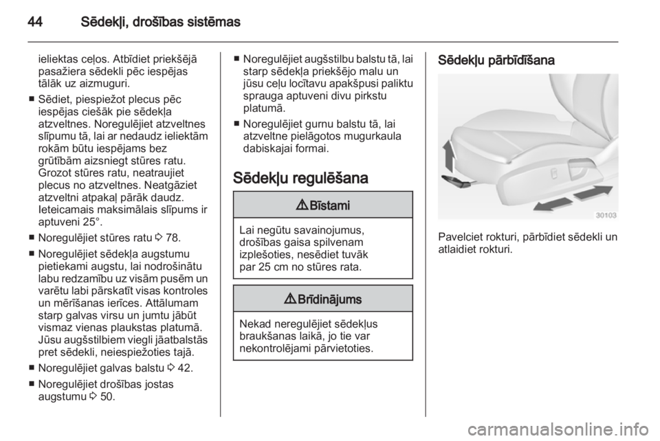 OPEL INSIGNIA 2011  Īpašnieka rokasgrāmata (in Latvian) 