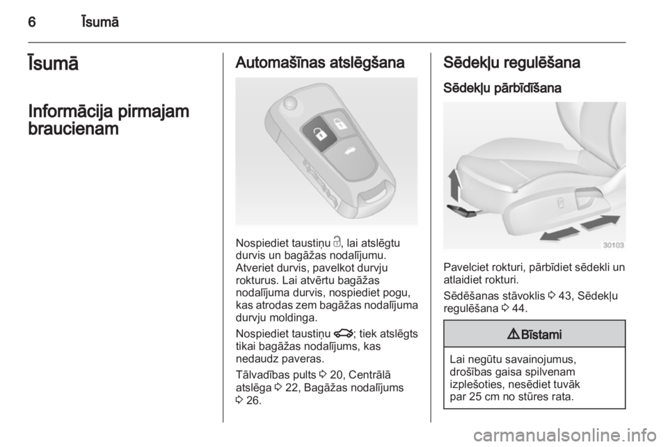 OPEL INSIGNIA 2011  Īpašnieka rokasgrāmata (in Latvian) 