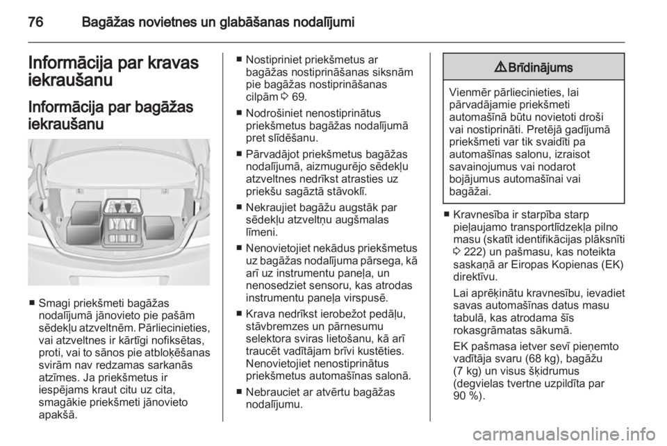 OPEL INSIGNIA 2011  Īpašnieka rokasgrāmata (in Latvian) 