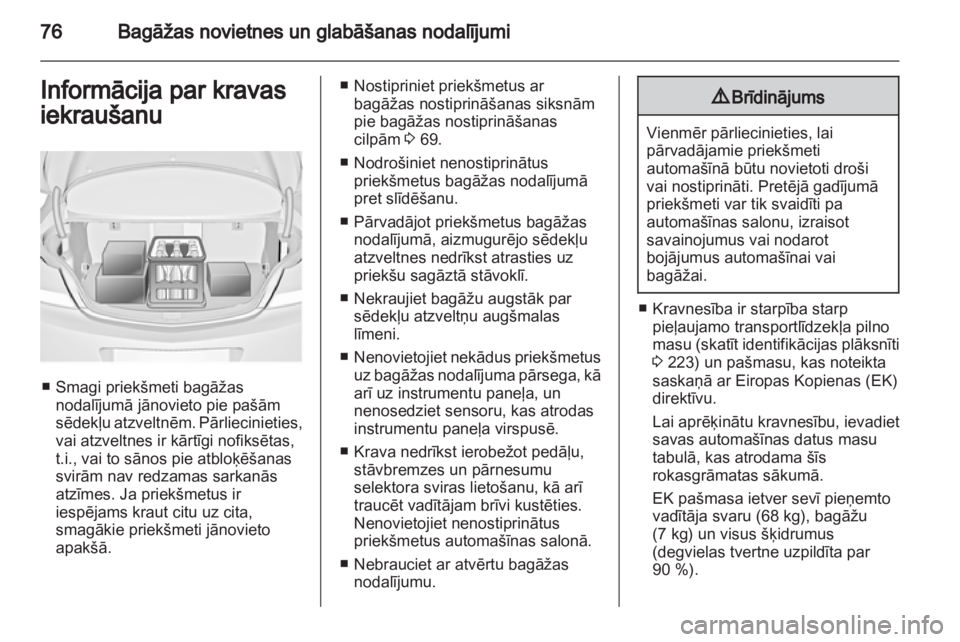 OPEL INSIGNIA 2011.5  Īpašnieka rokasgrāmata (in Latvian) 