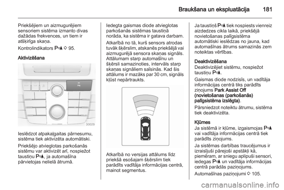 OPEL INSIGNIA 2012.5  Īpašnieka rokasgrāmata (in Latvian) 