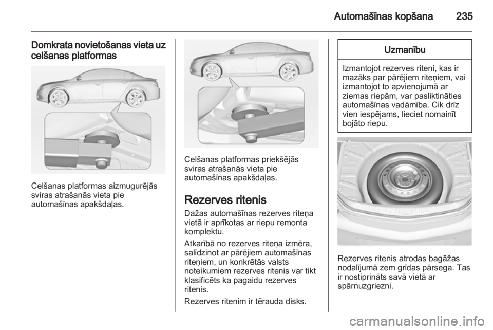OPEL INSIGNIA 2012.5  Īpašnieka rokasgrāmata (in Latvian) 