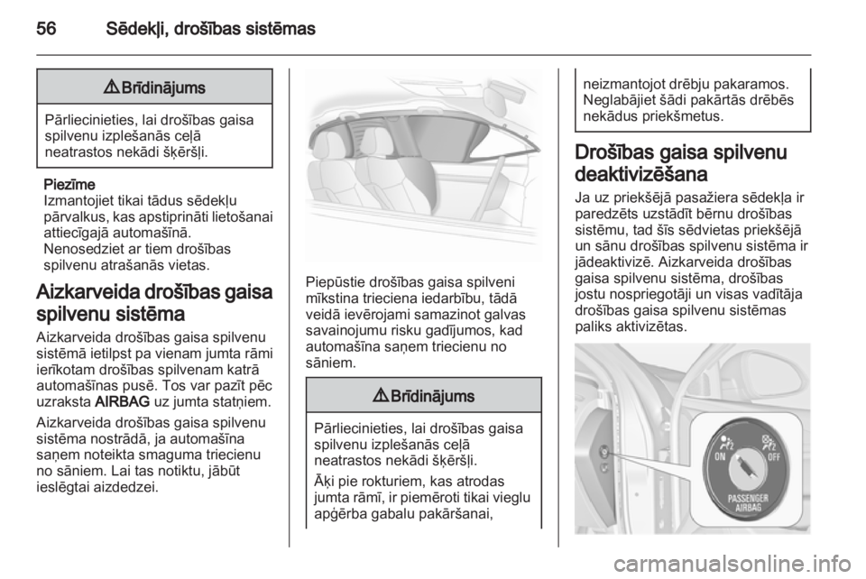 OPEL INSIGNIA 2013  Īpašnieka rokasgrāmata (in Latvian) 