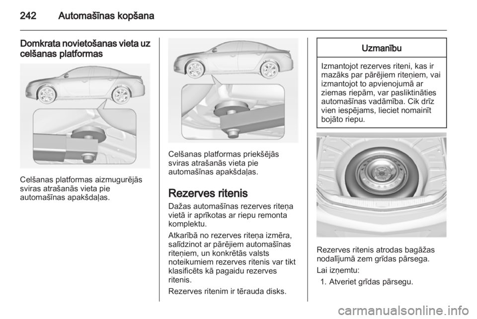 OPEL INSIGNIA 2013.5  Īpašnieka rokasgrāmata (in Latvian) 