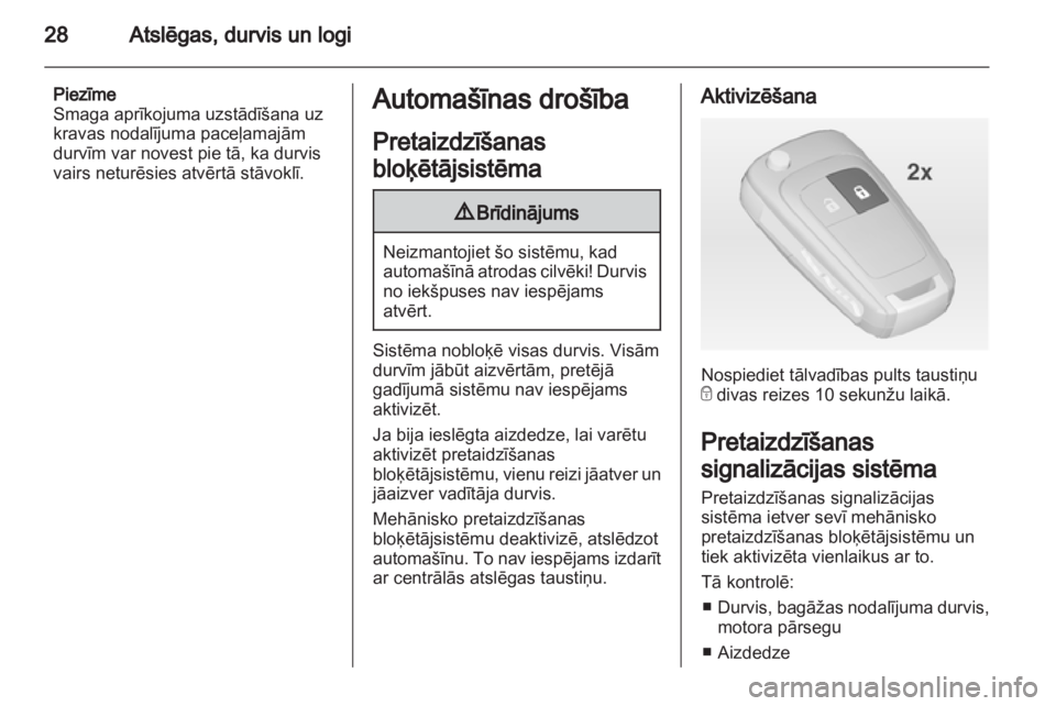 OPEL MERIVA 2011  Īpašnieka rokasgrāmata (in Latvian) 