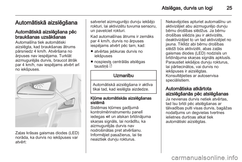 OPEL MERIVA 2012  Īpašnieka rokasgrāmata (in Latvian) 