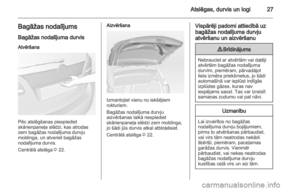 OPEL MERIVA 2012  Īpašnieka rokasgrāmata (in Latvian) 