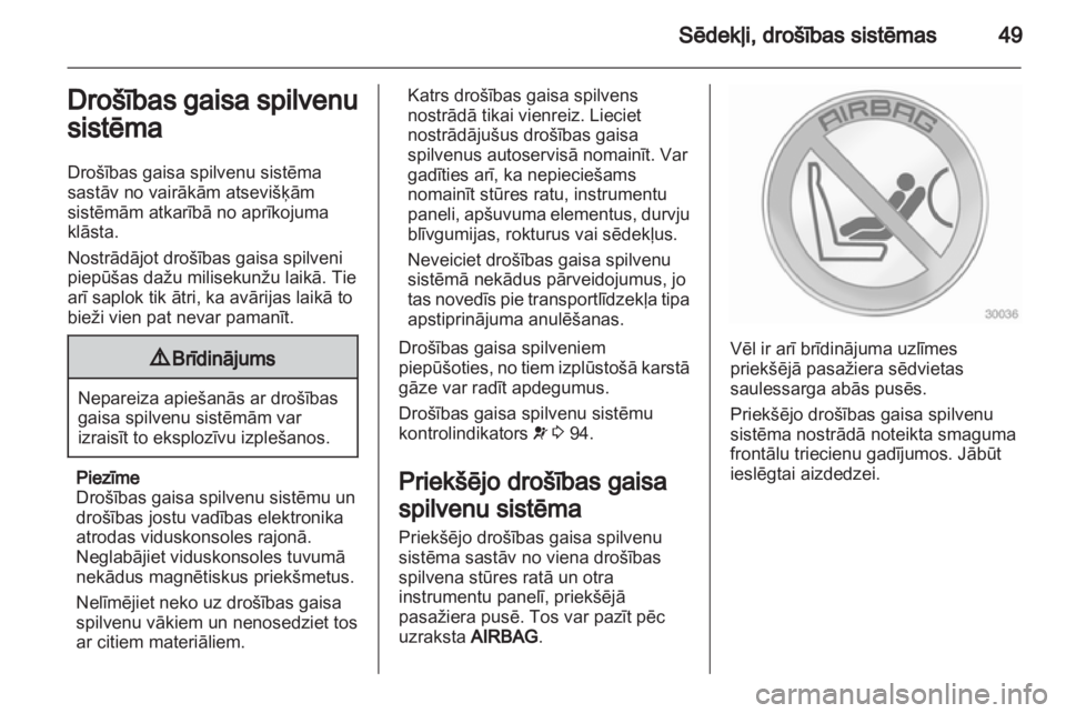 OPEL MERIVA 2012  Īpašnieka rokasgrāmata (in Latvian) 