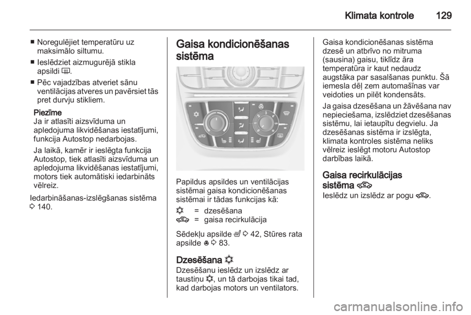 OPEL MERIVA 2012.5  Īpašnieka rokasgrāmata (in Latvian) 