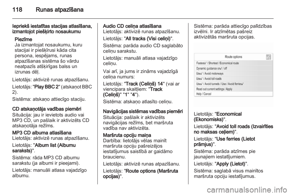 OPEL MERIVA 2013.5  Informācijas un izklaides sistēmas rokasgrāmata (in Latvian) 