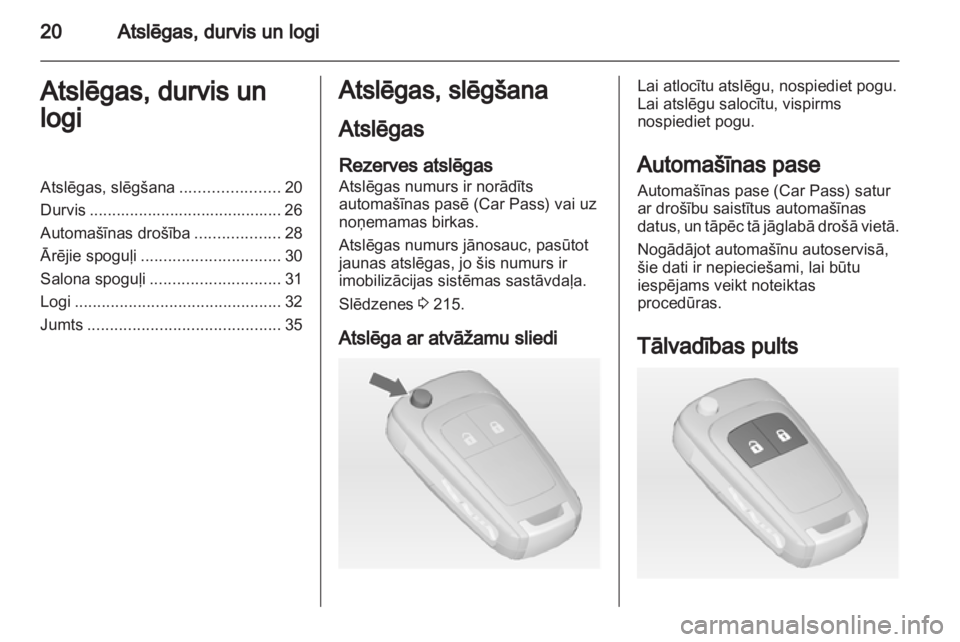OPEL MERIVA 2013.5  Īpašnieka rokasgrāmata (in Latvian) 