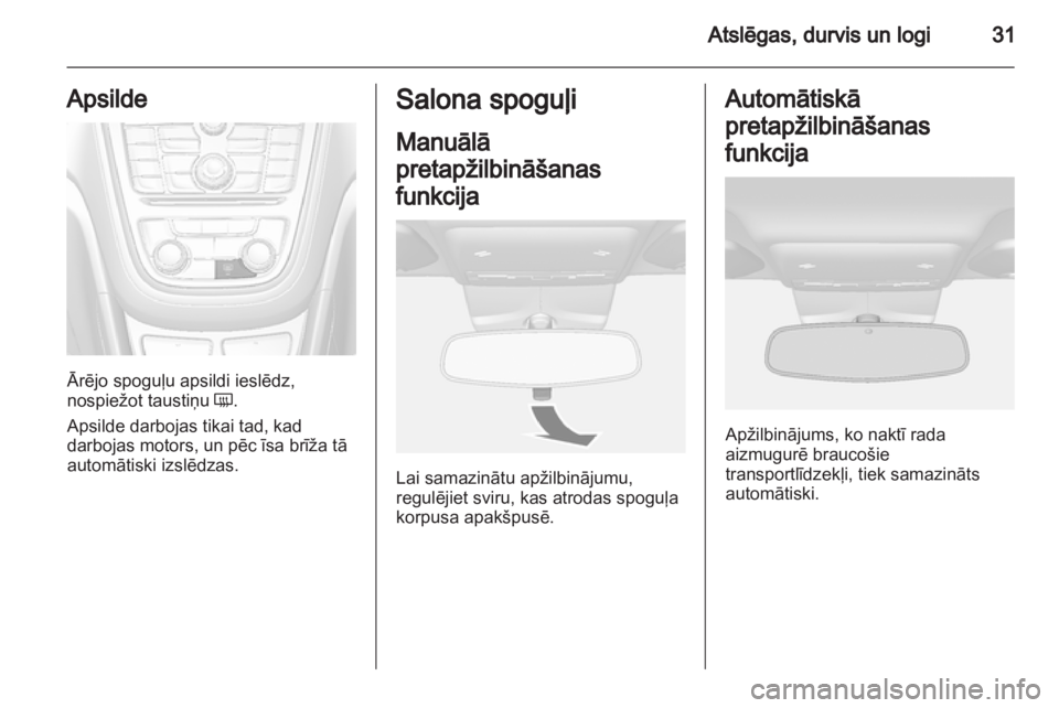 OPEL MOKKA 2013  Īpašnieka rokasgrāmata (in Latvian) 
