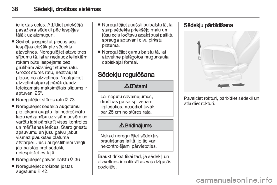 OPEL MOKKA 2013  Īpašnieka rokasgrāmata (in Latvian) 
