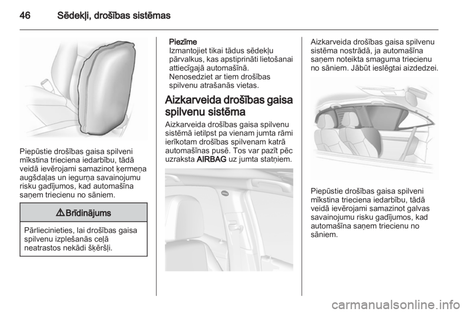 OPEL MOKKA 2013  Īpašnieka rokasgrāmata (in Latvian) 