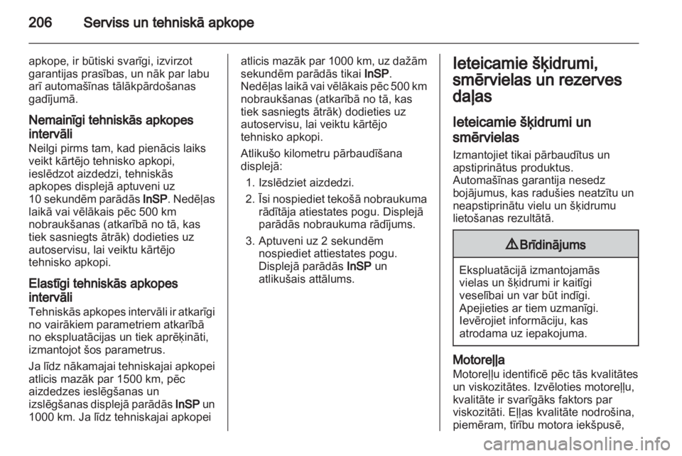 OPEL ZAFIRA 2010.5  Īpašnieka rokasgrāmata (in Latvian) 