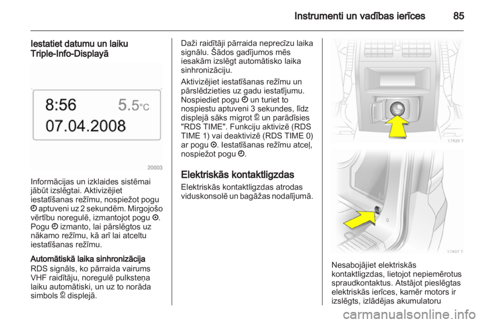 OPEL ZAFIRA 2010.5  Īpašnieka rokasgrāmata (in Latvian) 