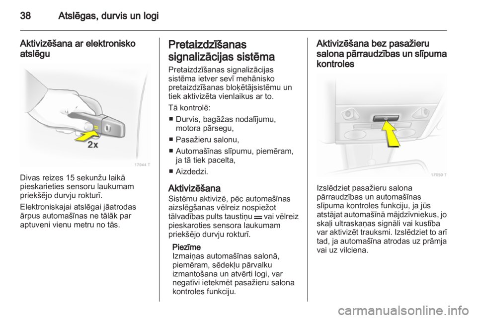 OPEL ZAFIRA 2011  Īpašnieka rokasgrāmata (in Latvian) 