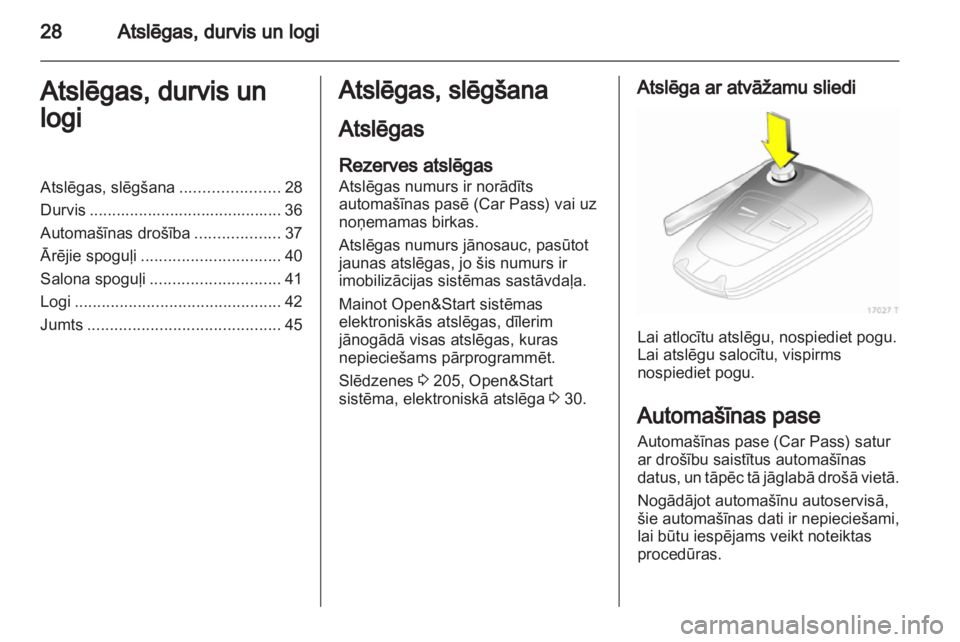 OPEL ZAFIRA 2011.5  Īpašnieka rokasgrāmata (in Latvian) 