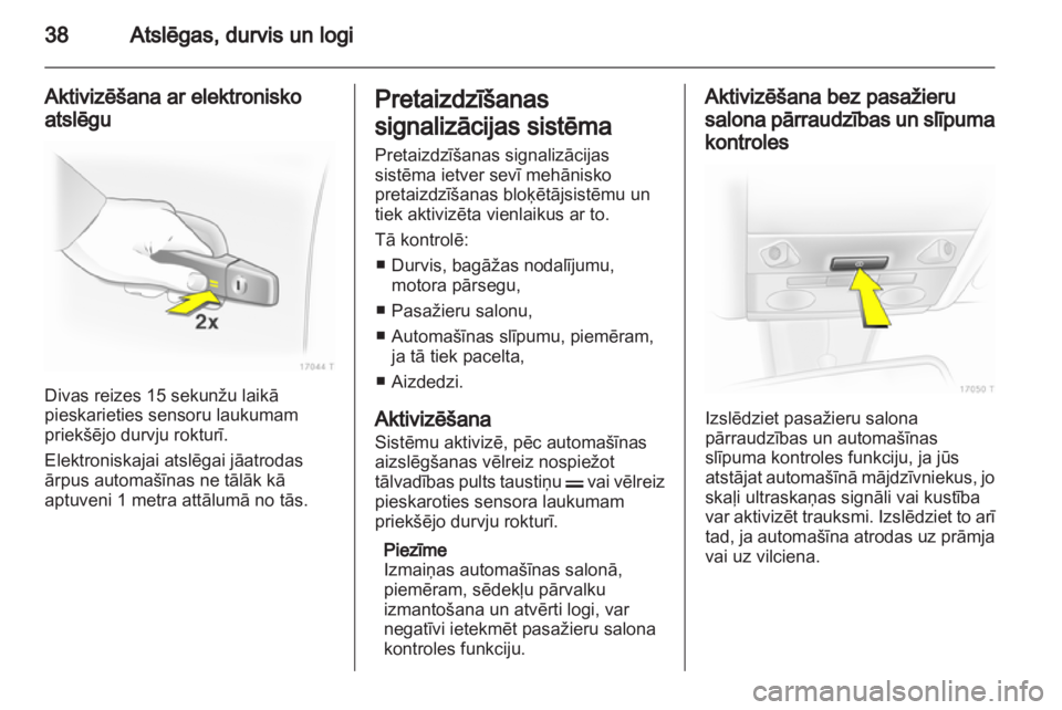 OPEL ZAFIRA 2011.5  Īpašnieka rokasgrāmata (in Latvian) 