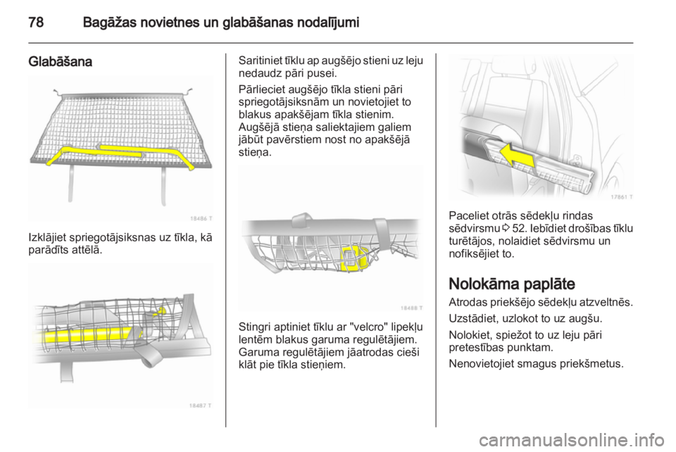 OPEL ZAFIRA 2011.5  Īpašnieka rokasgrāmata (in Latvian) 