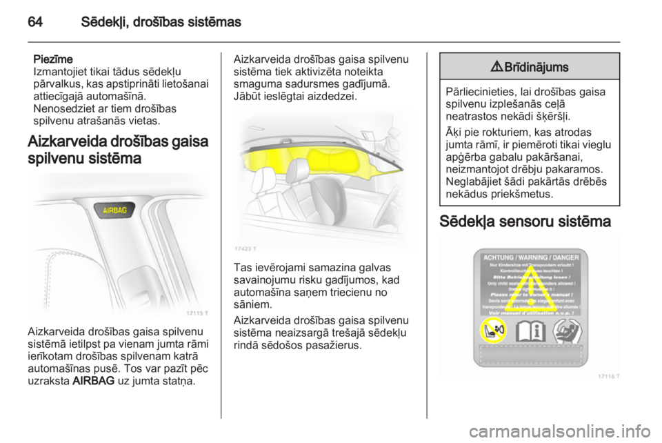 OPEL ZAFIRA 2012  Īpašnieka rokasgrāmata (in Latvian) 