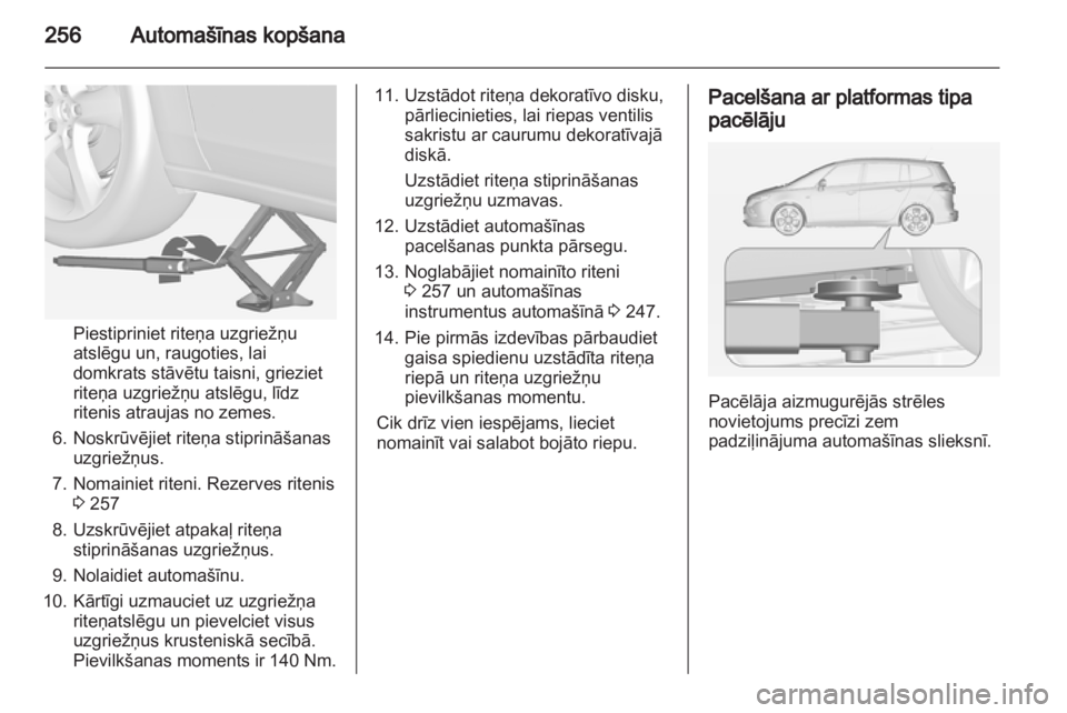 OPEL ZAFIRA TOURER 2012  Īpašnieka rokasgrāmata (in Latvian) 