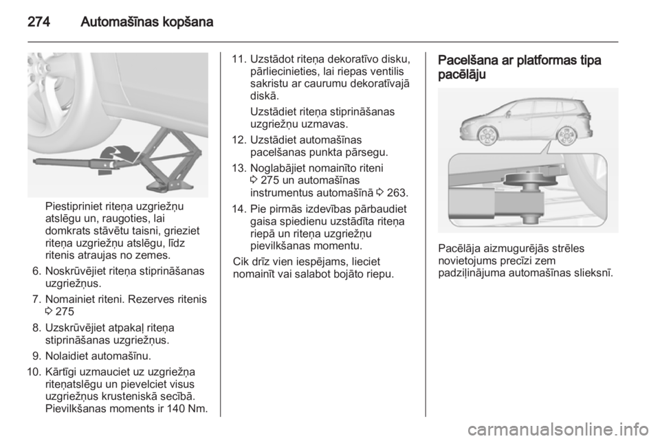 OPEL ZAFIRA TOURER 2013.5  Īpašnieka rokasgrāmata (in Latvian) 